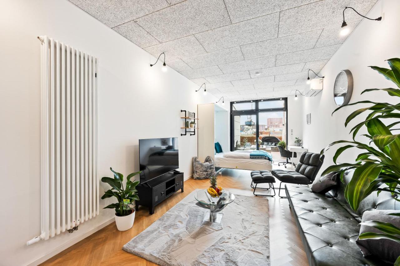 Lit Living - Luxus Loft - Box Spring - Air Con - Bbq - Panorama Lägenhet MHG Exteriör bild